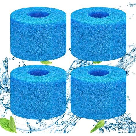 Set of 4 S1 Spa Filters, Reusable Foam, 10.8cm Diameter, For Swimming Pools and Jacuzzis (1/5)