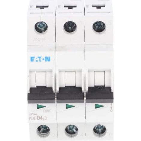 Disyuntor 3P D 4A 6kA AC PL6-D4/3 286609