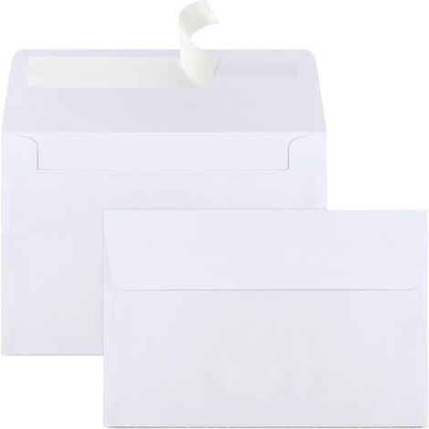 Lot de 70 enveloppes A4 blanches, format 10 x 15 cm, pour invitations (photos 10 x 15 cm). (1/5)