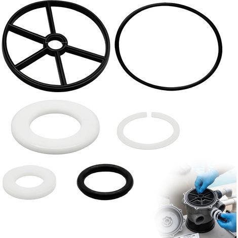 6 Pièces Joint Étoile, Joint de Rechange pour Inverseur de Piscine, Réparation Joint d'Araignée Vanne 6 Voies Piscine, Compatible avec SP0710, SP0711, SP0712 et Pompe à Eau de Piscine (1/5)