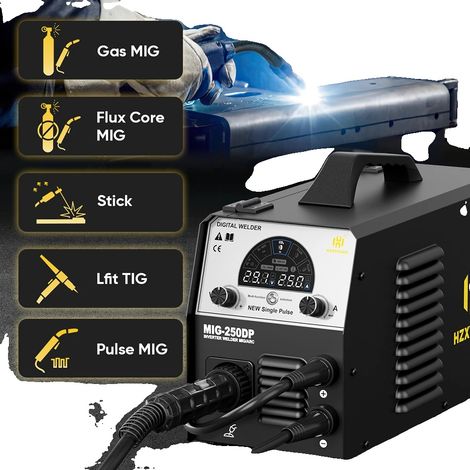 Máquina de soldar, múltiples capacidades de soldadura, sistema de control avanzado, MIG250DP (1/5)