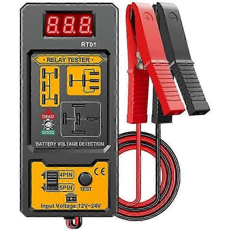Testeur de relais automobile 12-24 V, outil de diagnostic et d'analyse des douilles à 4/5 broches (1/5)