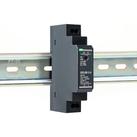 Alimentation 24V, DIN Rail Alimentation HDR-15-24 Alimentation à découpage DC 24V 0,63A 15W Alimentation sur Rail DIN (1/5)