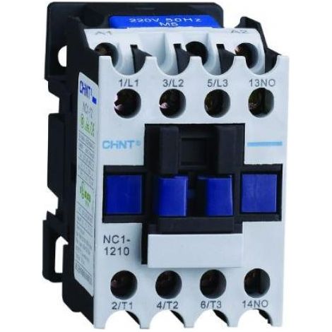 Contactor serie nc2 chint 221346-nc1-12.10/110v- 3p 12a 1na