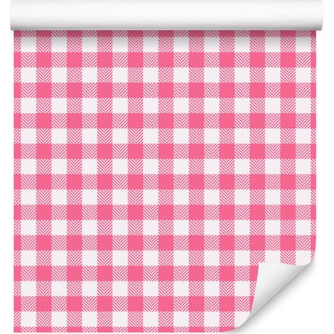 Papier peint à motif textile, détails subtils, rose poudré, 50 x 1000 cm (1/5)