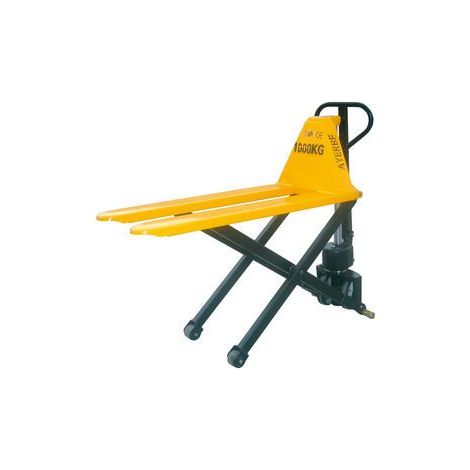 Transpalette ciseaux 1000 kg Ayerbe 580450 avec galets en PU (1/3)