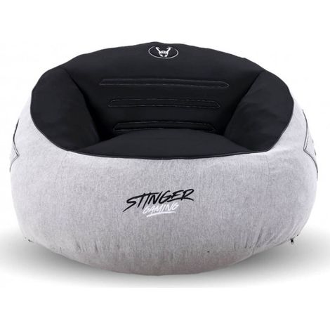 Puff Woxter Stinger Gaming/ con relleno/ Gris y Negro