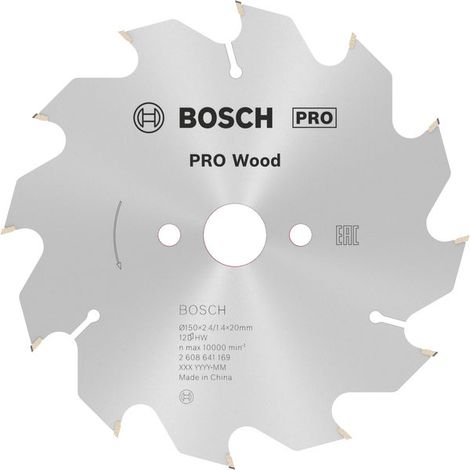 Bosch PRO Wood Circular Saw Blade 150 x 2.4 x 20 mm T12 2608641169