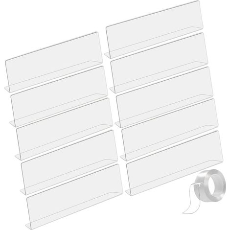 Protections d'étagères transparentes et pratiques qui ne se renversent (1/5)
