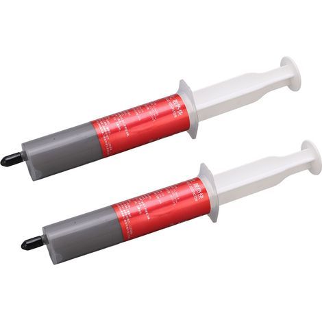 Pâte thermique, composé de graisse de Silicone, accessoire de conception de seringue pour ordinateur CPU 2 pièces (1/4)