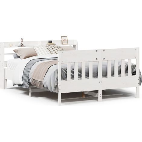 Maison Exclusive - Letto senza Materasso Bianco 120x190 cm Legno Massello di Pino