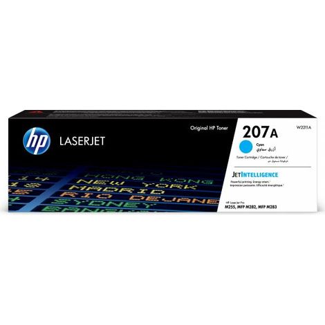 Hp 207A Cartuccia Ink Originale Ciano per LaserJet Pro M255 / M282 / M283 Capacità 1350 Pagine