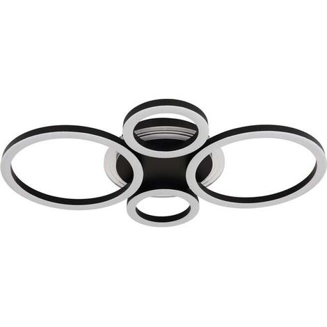 [GEBRAUCHT] B-Ware Globo Deckenleuchte Loretta LED Lampe Leuchte CCT dimmbar schwarz 53cm 2500lm (1/2)