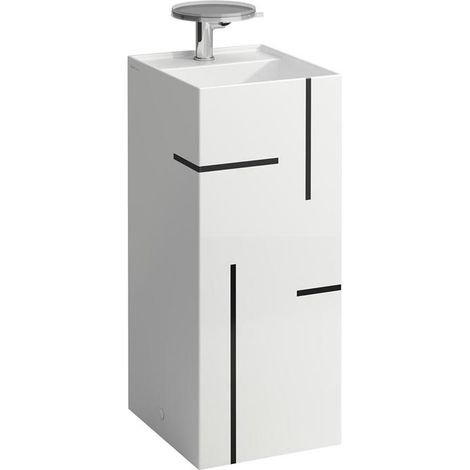 Waschtisch KARTELL 375x435x900mm frst o ÜL 3 HL m Dek Linie (1/5)