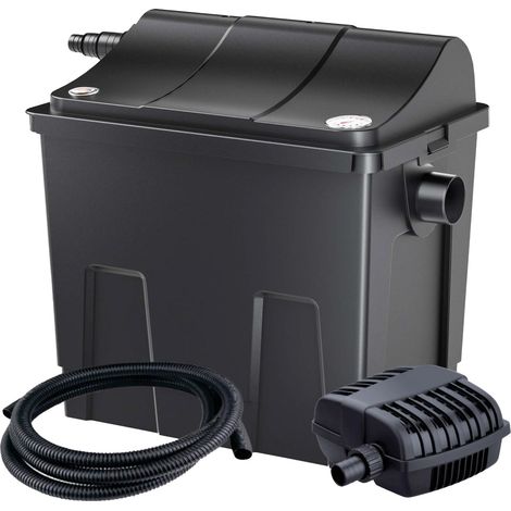 AQPOND Mirage Filtro Biologico per Laghetto con Sterilizzatore UV Integrato, Pompa 2500 L/H e Spugne Filtranti – Sistema di Filtrazione Completo per Laghetti Fino a 7000 Litri – Dimensioni Compatte (1/5)