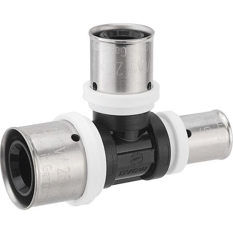 Pressfitting-T-Stück PPSU - reduziert - 26 x 3,0 - 20 x 2,0 - 16 x 2,0 mm für MV-Rohr