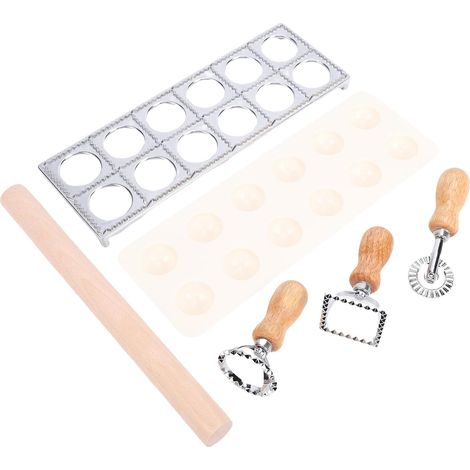 Pasta-Set, Raviolipresse aus Edelstahl (1/5)