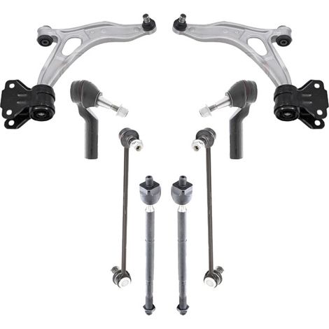 KIT BRACCIO OSCILLANTE 8 PEZZI COMPATIBILE CON VOLVO V40 Cross Country (526) D3 / Kit Sospensione Completo OE/OEM / Bracci Oscillanti + Testine Sterzo / Sostituzione Diretta OEM