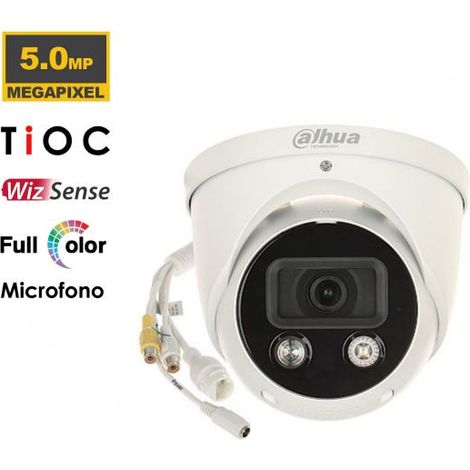 Dahua telecamera dome TIOC 5MP Full Color - IPC-HDW3549H-AS-PV (2,8mm)