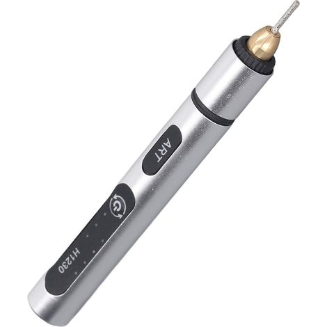 Wiederaufladbarer elektrischer Gravierstift mit 3 Geschwindigkeitsstufen, 5 V, kabelloses Rotationswerkzeug zum Schleifen und Gravieren von Silber (1/5)