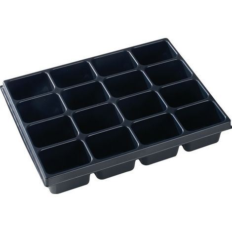 Insert pour petites pièces i-BOXX® iB 72 l349xP265xH63mm polystyrène avec 16 cuv