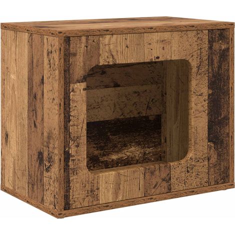 Katzenhaus Altholz 51 x 30 x 42,5 cm Holzwerkstoff vidaXL