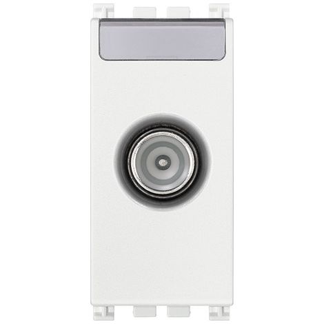 Presa TV-RD-SAT passante compatibile Vimar arkè bianco 19300.10.B