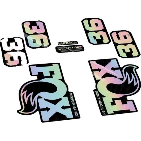 Pegatinas de vinilo de alta calidad, diseño duradero, efecto arcoíris holográfico. (1/2)