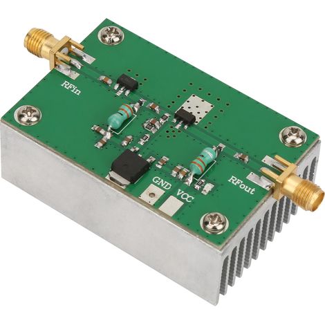 Amplificateur RF large bande 1-512MHz 1.6W faible puissance avec dissipateur thermique pour radio amateur FM ondes courtes (1/5)