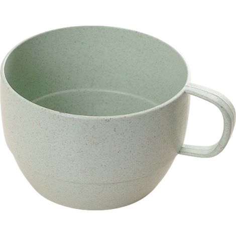 Tasse à thé/eau/café/lait en paille de blé verte avec anse, idéale pour les étudiants. (1/5)