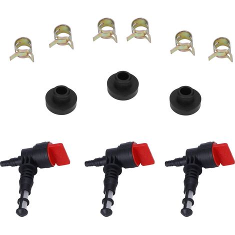 Lot 3 kits œillets soupape carburant + boîtier – structure simple – pour tondeuse 192980gs 78299gs 80270 (1/5)