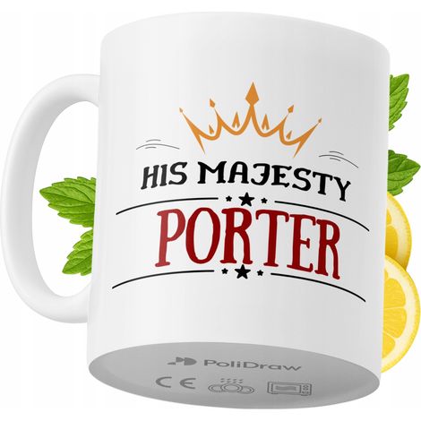 Taza para un Porter Divertida Taza de Café/Té con Diseño Gráfico y Texto Divertido Taza para Cumpleaños, Onomásticas, Días Festivos Taza Premium para Ocasiones Especiales para el Hogar, la Oficina, el (1/5)