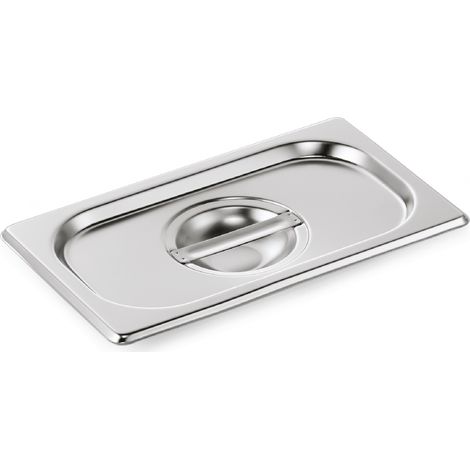 Couvercle inox GN 1/4 avec encoche cuillère GN CORE - Was Germany