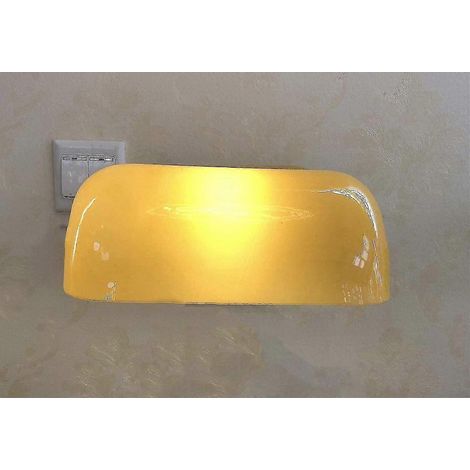 Abat-jour de rechange pour lampe de banquier, lampe de table, abat-jour en verre multicolore jaune, lampe de bureau. (1/5)