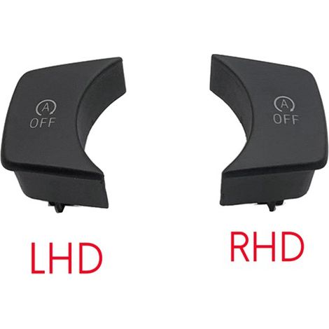 color: Black Material: ABS Suitable for car engine start/stop switch button cover. (1/5)