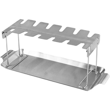Support pour pilons de poulet - grille de cuisson en acier inoxydable pour (1/5)