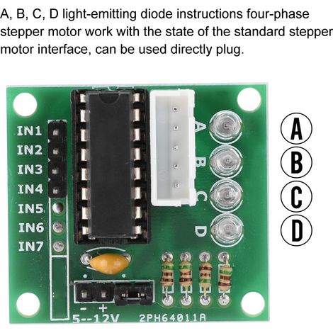 5 Stück/Set ULN2003 Treiberplatine Schrittmotormodul für 4-Phasen-Schrittmotor (1/5)