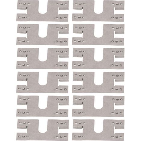 100er-Packung leitfähige Erdungsscheiben für PV-Module, Blitzschutz, leitfähige Scheiben für 30 x 40 mm T-Schienen (1/5)