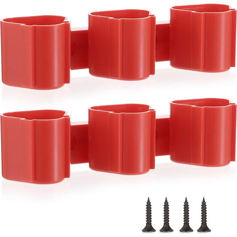 2-teiliges Akku-Halterungsset für Milwaukee M12 & Bosch 12V Werkzeuge – Wandhalterung (1/4)