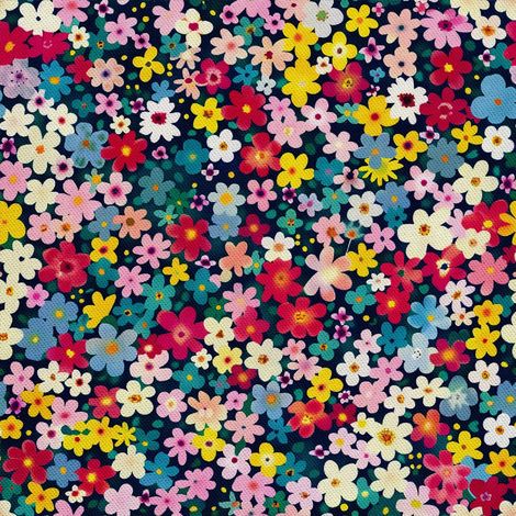 Tela decorativa para exteriores Oxford - Motivo floral I DX5510 (1/5)