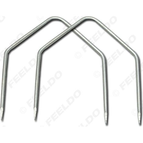 Outils en acier inoxydable en forme de V pour l'extraction et l'installation des clés de voiture, outils de démontage et de remontage des lecteurs CD de voiture, outils de réparation des autoradios