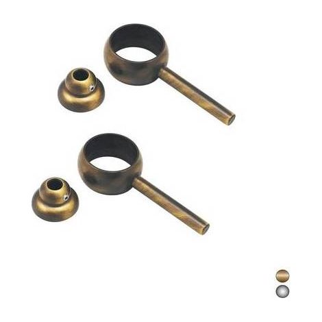 2 PIÈCES ANNEAUX DE SUPPORT DE TUYAU Dimensions : Bronze