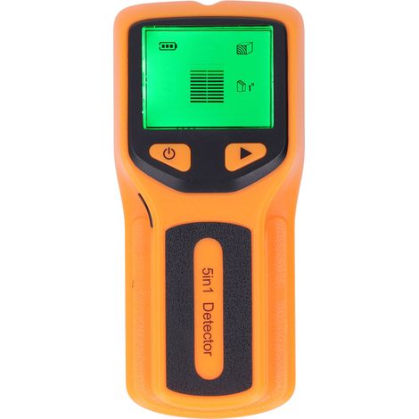 Détecteur de montants métalliques 5 en 1 : capteur intelligent sensible, écran LCD HD, alarme sonore, pour le centre et le bord du bois et du métal. (1/5)
