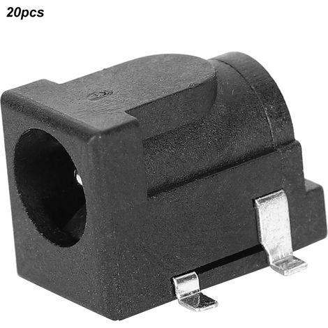 Lot de 20 prises d'alimentation CC, protection environnementale, résistance aux hautes températures, DC050 5,5 x 2,1 (1/5)