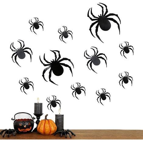 Autocollants Muraux Halloween Décoration autocollants effrayants pour Stickers de soirée Halloween Pour porte fenêtre miroir bureau appartement cuisine chambre maison fête (1/5)