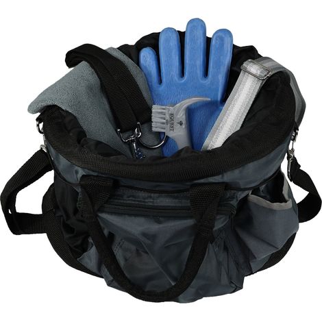 EQuest Grooming Bag befüllt - Putztasche mit Inhalt für die Pferdepflege, grau (1/2)