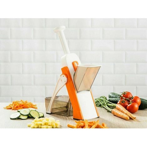 TrAdE Shop Traesio - Affettatrice Manuale Affetta Taglia Verdure Mandolina Julienne Regolabile - (1/4)