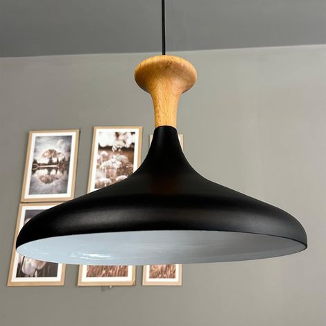 bamyum Champion Suspension Luminaire Vintage, Lustre Salon de 35 cm en Métal, Lampe E27 pour Chambre, Salle à Manger (1/3)