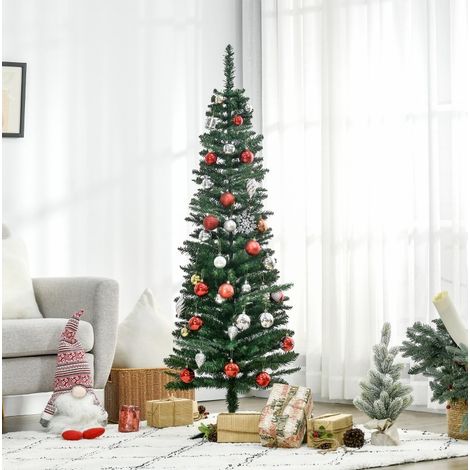 Árbol de Navidad artificial 150 cm verde con 294 ramas y base estable (1/5)