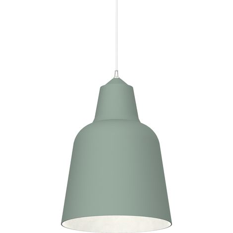 LUMICOM DONG Sospensione, 1X E27, max 42W, metallo, verde iceberg/bianco, D.40cm